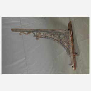 Paar prächtige Wandkonsolen Gusseisen