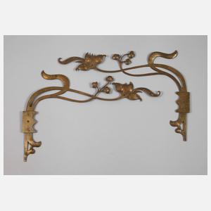 Paar Zierbeschläge Jugendstil