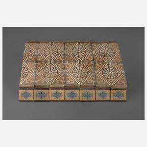 3 qm Bodenfliesen Jugendstil