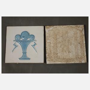 Konvolut Wandfliesen Art déco