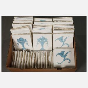 Konvolut Wandfliesen Art déco