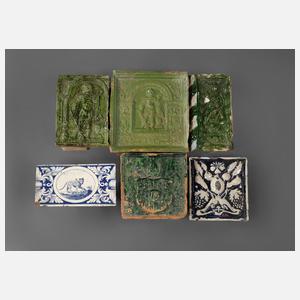Konvolut Ofenkacheln Renaissance