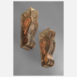 Paar Fassadenelemente Historismus