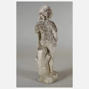 Gartenfigur Junge mit Blütenschale