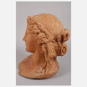 Gartenbüste Terrakotta