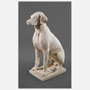 Gartenfigur Jagdhund