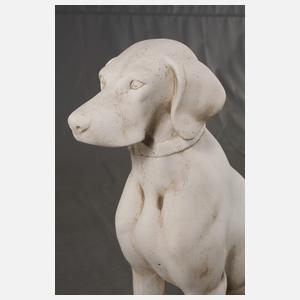 Gartenfigur Jagdhund