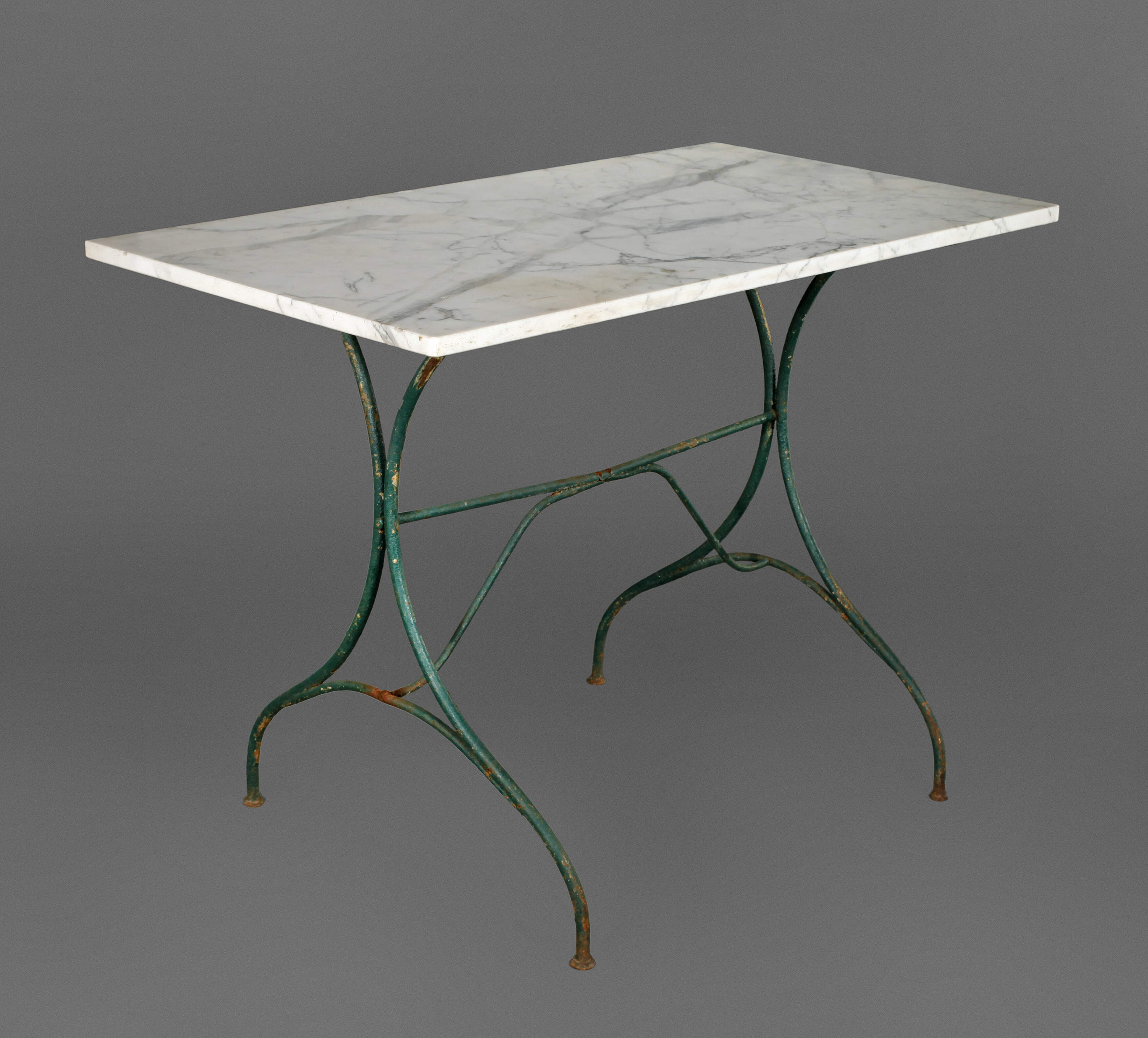 Gartentisch mit Marmorplatte