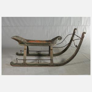 Kleiner barocker Pferdeschlitten