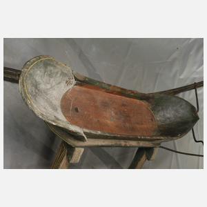 Kleiner barocker Pferdeschlitten