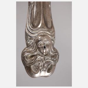 Silber Jugendstil-Handspiegel England