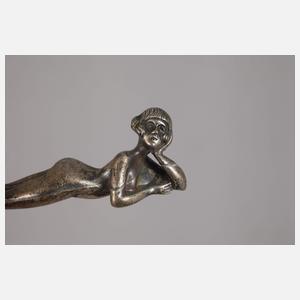 Elf figürliche Messerbänkchen als Damenakte