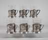 WMF sechs Teeglashalter