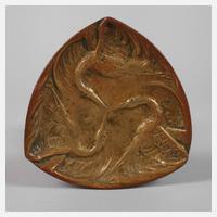 Bronzeschale Kranichdekor111