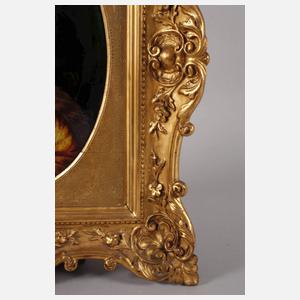 Limoges großes Frauenportrait