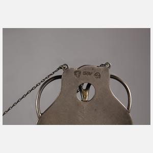 Jugendstilcollier mit Bernsteinen