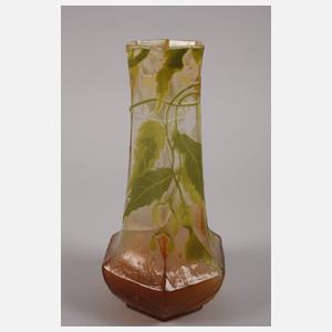 Èmile Gallé Ätzglasvase