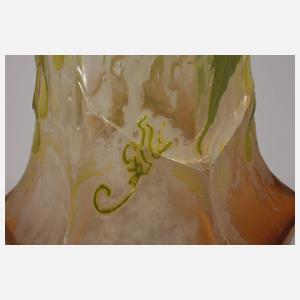 Èmile Gallé Ätzglasvase