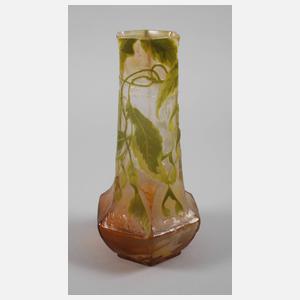 Èmile Gallé Ätzglasvase