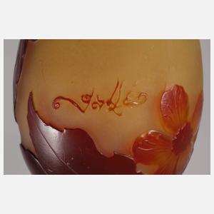 Èmile Gallé Ätzglasvase