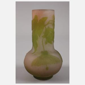 Emilé Gallé Ätzglasvase
