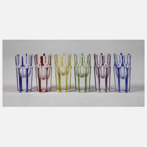 Sechs Schnapsgläser Mayr´s Neffe