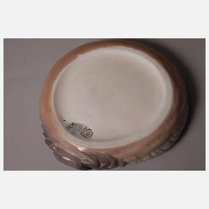 Kopenhagen zwei Zierschalen mit Krustentierrelief