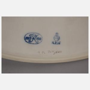 KPM Berlin Wandplatte Zeppelinmotiv