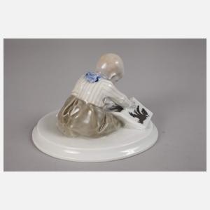 Meissen "Kind mit Bilderbuch, klein"