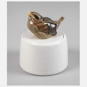 Meissen ”Spatz auf Dose”