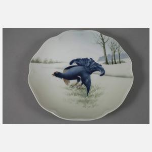 Rosenthal Teller mit Birkhahnmotiv