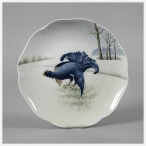 Rosenthal Teller mit Birkhahnmotiv