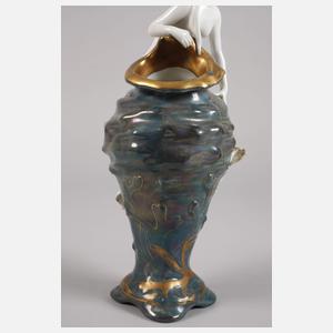 Rosenthal Muschelvase mit Nixe