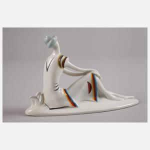 Sitzendorf Dame Art déco