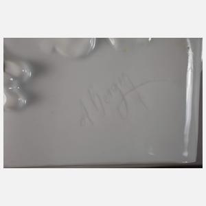 Volkstedt-Rudolstadt "Steinbock mit Echse"