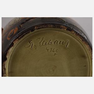 Große Vase Fischdekor