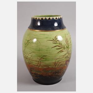 Große Vase Fischdekor