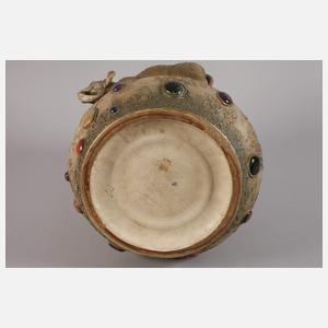 Amphora "Grès-Bijou"-Vase mit Elefant