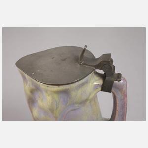 Krug mit Zinndeckel Rudolf von Heider