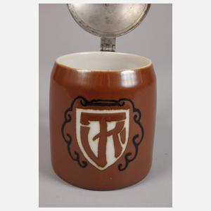 Bunzlau studentischer Bierkrug