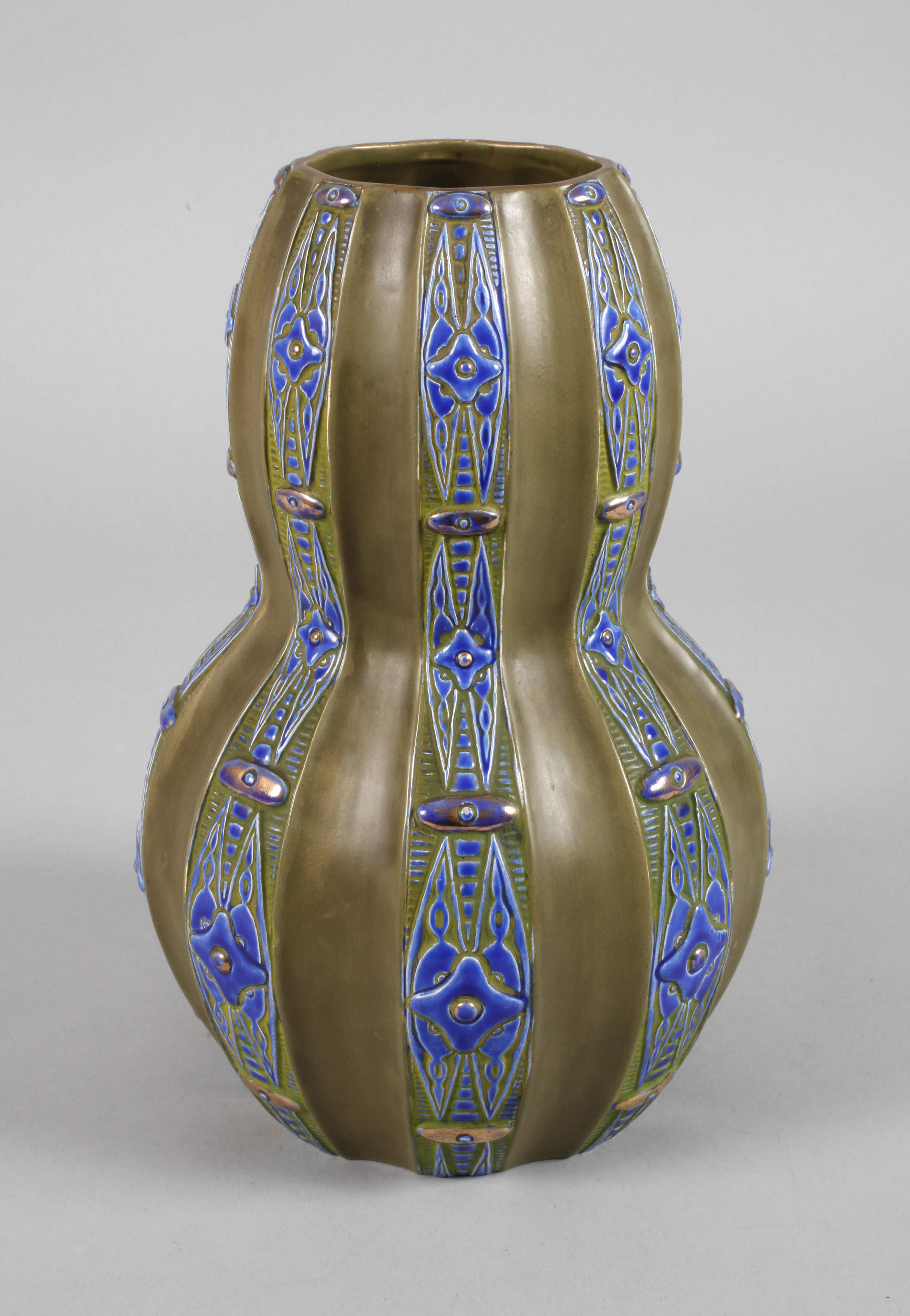 Julius Dressler Vase mit Ornamentbändern