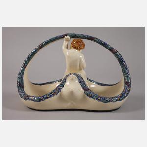 Karlsruhe Korb mit Putto und Schwan