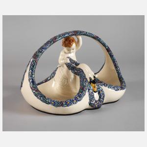 Karlsruhe Korb mit Putto und Schwan