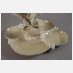 Goldscheider Wien figürlicher Tafelaufsatz