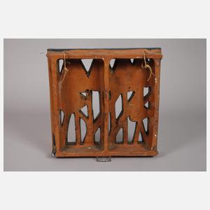 Max Laeuger große Ofenkachel Tulpendekor