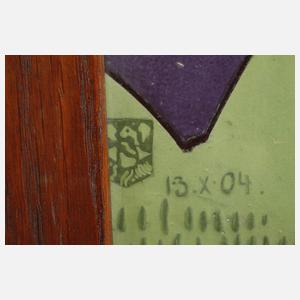 Großes Fliesenbild mit Jägermotiv