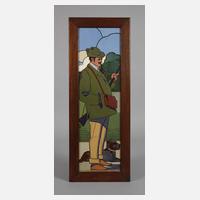 Großes Fliesenbild mit Jägermotiv111