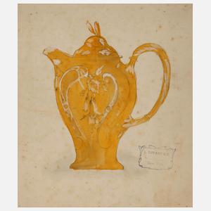 Louis Tiffany & C., Entwurfszeichnung