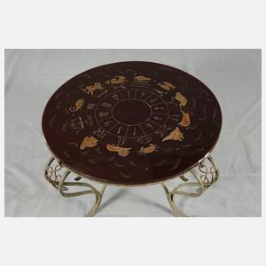 R. Fleury, Tisch mit Glasplatte