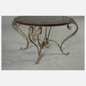 R. Fleury, Tisch mit Glasplatte